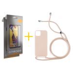 Gandy Pack 2x Película de Vidro Temperado Full + Capa Gandy Xiaomi Redmi 12C Gel Rope Pink Pastel - 8434010413710