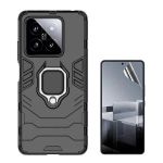 Phonecare Kit Película Hidrogel Full Cover Frente + Capa 3X1 Military Defender para Xiaomi 14 Black