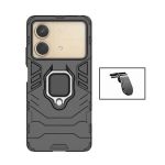 Phonecare Kit Suporte Magnético L Safe Driving Carro + Capa 3X1 Military Defender para Xiaomi Poco X6 Neo Black