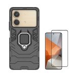 Phonecare Kit Película de Vidro Temperado 5D Full Cover + Capa 3X1 Military Defender para Xiaomi Poco X6 Neo Black
