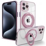 Cool Acessorios Capa Magnética Ring para iPhone 15 Pro Pink