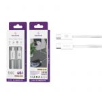 Eleventek Cabo Tipo-C a Tipo-C 60W 1 Metro Branco Compatível para iPhone 15