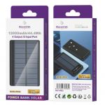 Powerbank Eleventek Power Bank Solar 12 000mAh com Cabo (iPhone + Tipo C +Micro) Preto