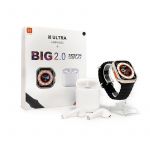 Eleventek Smartwatch Ultra com 2 Pulseiras + Earpods Bluetooth sem Fio Preto+ Branco - I8 Ultra