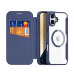 Dux Ducis Capa para iPhone 16 Flip DX Skin Mag Blue