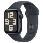 Apple Watch SE (2024) GPS 40mm Alumínio Midnight c/ Bracelete Desportiva Midnight - Medium/Large