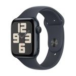 Apple Watch SE (2024) GPS 44mm Alumínio Midnight c/ Bracelete Desportiva Midnight - Small/Medium