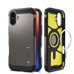 Spigen Capa Iphone 16 Tough Armor Magsafe Cinza
