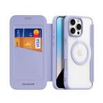 Dux Ducis Capa Iphone 16 Pro Max Flip DX Skin Mag Lilás