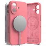 Ringke Capa Iphone 16 Silicone MagSafe Rosa Choque