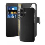 Puro Capa Pele para iPhone 16 Plus Black