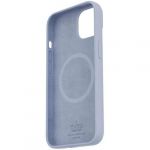 Puro Capa Silicone Antimicrobiana Icon para iPhone 14 Plus Blue