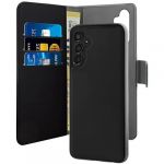 Puro Capa Destacável Wallet Ecopele para Samsung Galaxy A54 Black
