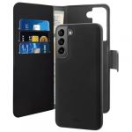 Puro Capa Destacável Wallet Ecopele para Samsung Galaxy S22+ Black