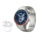 Bundle Huawei Watch GT 5 Pro 46 mm Titânio + Freebuds 5i White