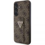 Guess Capa Samsung Galaxy S24+ Guess 4g Grip Stand Triangle Logo Case - Castanho