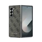 Guess Capa Samsung Z Fold6 / Fold 6 4G Metal Logo Castanha