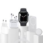 Kit Smartwatch 6 em 1 ( Smartwatch + Fones + Carregador + Adaptador + Base + Carregador Magnético)
