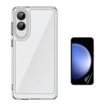 Kit Capa Superprotect Anti-Shock + Pelicula Hidrogel Frente para Samsung Galaxy S25 Edge Clear