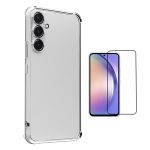 Kit Capa Superprotect Anti-Shock + Vidro Temperado para Samsung Galaxy A56 5G Clear