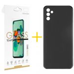 Pack 1x Película de Vidro Temperado 2.5D + Capa Samsung Galaxy A16 5G Silicone Liso Black