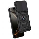 Capa para iphone 16 Pro Hard Ring Preto
