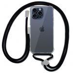 Capa para iphone 15 Pro Cordão Preto Anti Shock
