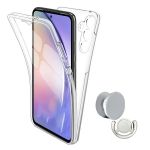 G4M Kit Capa 360° Proteção Frente e Verso + 1 Handholder + 1 Suporte Handholder White GIFT4ME Para Samsung Galaxy A56 Transparente/Branco 4894698038300