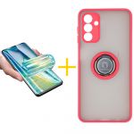 Accetel Pack 1x Película de Hidrogel + Capa Accetel Samsung Galaxy A05s 5G Gel Bumper Ring Red - 8434010679840