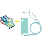 Accetel Pack 1x Película de Hidrogel + Capa Accetel Samsung Galaxy A05s 5G Gel Rope Green Água - 8434010679796