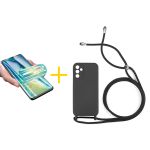 Accetel Pack 1x Película de Hidrogel + Capa Accetel Samsung Galaxy A05s 5G Gel Rope Black - 8434010679772