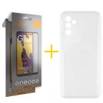 Accetel Pack 2x Película de Vidro Temperado Full + Capa Accetel Samsung Galaxy A05s 5G Silicone Líquido Clear - 8434010679444