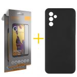 Accetel Pack 2x Película de Vidro Temperado Full + Capa Accetel Samsung Galaxy A05s 5G Silicone Líquido Black - 8434010679413