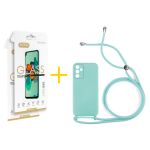Accetel Pack 2x Película de Vidro Temperado 2.5D + Capa Accetel Samsung Galaxy A05s 5G Gel Rope Green Água - 8434010678676