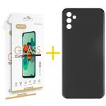 Accetel Pack 2x Película de Vidro Temperado 2.5D + Capa Accetel Samsung Galaxy A05s 5G Silicone Liso Black - 8434010678645