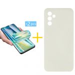 Skyhe Pack 2x Película de Hidrogel + Capa Skyhe Samsung Galaxy A05s 5G Silicone Líquido Sand - 8434010680143