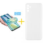 Skyhe Pack 2x Película de Hidrogel + Capa Skyhe Samsung Galaxy A05s 5G Silicone Liso Clear - 8434010679949