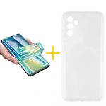 Skyhe Pack 1x Película de Hidrogel + Capa Skyhe Samsung Galaxy A05s 5G Silicone Líquido Clear - 8434010679666