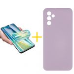 Skyhe Pack 1x Película de Hidrogel + Capa Skyhe Samsung Galaxy A05s 5G Silicone Líquido Purple - 8434010679642
