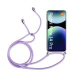 Capa para Xiaomi Redmi Note 14 Pro 4G Proof Air com Cordão Purple