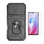 Phonecare Kit Vidro Clearglass + Capa Magnetic Slide Window Para Xiaomi Redmi Note 13 4G Black