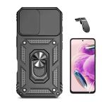 G4M Kit Película Protectora de Hydrogel Frente + Capa de Proteção Militar Magnética Janela + Suporte de Carro Magnético L GIFT4ME Para Xiaomi Redmi Note 13 4G Black 6425740734796