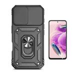 G4M Kit Película Protectora de Hydrogel Frente + Capa de Proteção Militar Magnética Janela GIFT4ME Para Xiaomi Redmi Note 13 4G Black 6425736651687