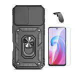 G4M Kit Vidro Temperado Cleargorilasglass + Capa de Proteção Militar Magnética Janela + Suporte de Carro Magnético L GIFT4ME Para Xiaomi Redmi Note 13 4G Black 6425729864858