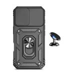 G4M Kit Suporte Magnético + Capa de Proteção Militar Magnética Janela Deslizante GIFT4ME Para Xiaomi Redmi Note 13 4G Black 6425748380339