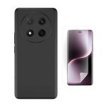 Phonecare Kit Película Hidrogel Frente + Capa Silicone Líquido Para Honor Magic7 Lite Black