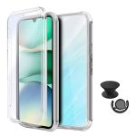 G4M Kit Capa 360° Proteção Frente e Verso + 1 Handholder + 1 Suporte Handholder Preto GIFT4ME Para Xiaomi Redmi A5 4G Clear/Black 6425728037055