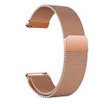 Bracelete Milanese Loop Fecho Magnético PHONECARE Para Garmin Forerunner 570 42mm Rose Gold