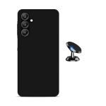 Kit Suporte Magnético + Capa Proteção Silicone GIFT4ME para Samsung Galaxy A17 5G Black