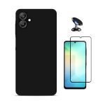 Kit Película de Vidro Temperado Gorilasglass + Capa Proteção Silicone + Suporte Magnético GIFT4ME para Samsung Galaxy A07 Black